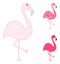 Flamingo Vector Mesh 2D Model and Triangle Mosaic Icon