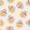 Flamingos exotic seamless pattern