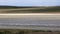 Flamingos in a Patagonian lagoon, Chile