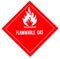 Flammable gas