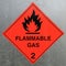 Flammable Gas Hazard Warning Sign