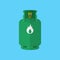 Flammable gas tank icon.