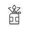 Flammable gas tank icon vector illustration