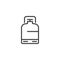 Flammable gas tank line icon