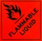 Flammable liquid warning sign