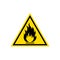 Flammable sign icon