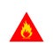 Flammable sign icon