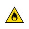 Flammable sign icon