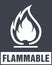 Flammable Symbol. Fire Icon. Packaging Symbol for Delivery of Ca