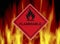 Flammable - Warning Sign