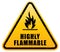 Flammable Warning Sign (highly flamable sign).