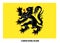 Flanders Region, Belgium Flag Vector Illustration on White Background. Region Flag of Belgium