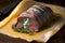 flank steak rolled and tied for easy grilled or broiled meal