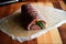 flank steak rolled and tied for easy grilled or broiled meal