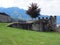 Flanking of castel grande in Bellinzona city in Switzerland