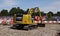 A Flannery Yellow Digger Truck on a Building Site in Surrey UK