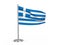 Flapping flag Greece
