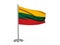 Flapping flag Lithuania