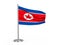 Flapping flag North Korea