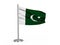 Flapping flag Pakistan