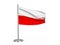Flapping flag Poland