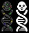 Flare Mesh 2D Baby Genes Icon with Flare Spots