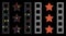 Flare Mesh 2D Movie Trailer Icon with Flare Spots