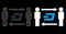 Flare Mesh 2D People Exchange Dash Icon with Flare Spots