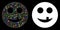 Flare Mesh 2D Toothless Smiley Icon with Flare Spots