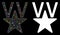 Flare Mesh 2D Victory Star Icon with Flare Spots