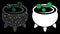 Flare Mesh Network Cauldron Icon with Flare Spots