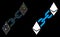 Flare Mesh Network Ethereum Blockchain Icon with Flare Spots