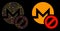 Flare Mesh Network Forbidden Monero Icon with Flare Spots