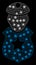 Flare Mesh Network Guard Man with Flare Spots
