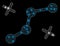 Flare Mesh Network Route Points with Flare Spots