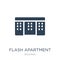 flash apartment icon in trendy design style. flash apartment icon isolated on white background. flash apartment vector icon simple