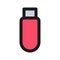 Flash Disk Filled Line Style Icon