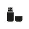 Flash drive black icon