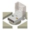 Flash drive icon isometric vector. New modern metallic portable flash drive icon