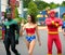The flash, green lantern and super woman