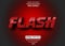 Flash Red and Balck Editable Text Effect