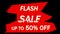 Flash sale discount banner animation