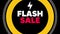 Flash sale graphic element. flash banner design background 4k animation V8