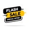 Flash Sale and special offer tag, price tags, Sales Label, Vector