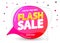 Flash Sale speech bubble banner design template, discount tag, great promotion, vector illustration