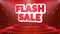 Flash Sale Text Animation Stage Podium Confetti Loop Animation