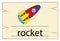 Flashcard design for word rocket