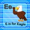 Flashcard letter E is for eagle