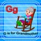 Flashcard letter G is for grandmother