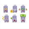 Flashdisk cartoon character with cute emoticon bring money